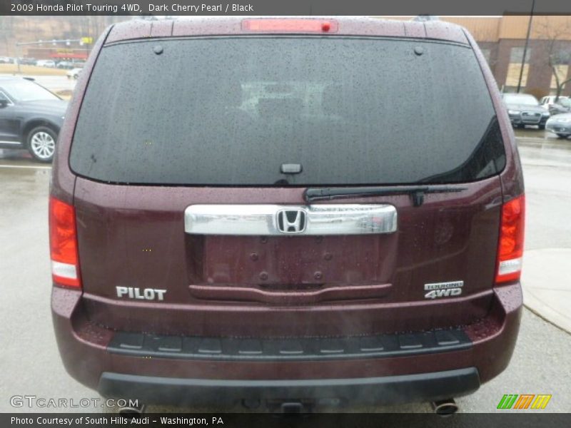 Dark Cherry Pearl / Black 2009 Honda Pilot Touring 4WD