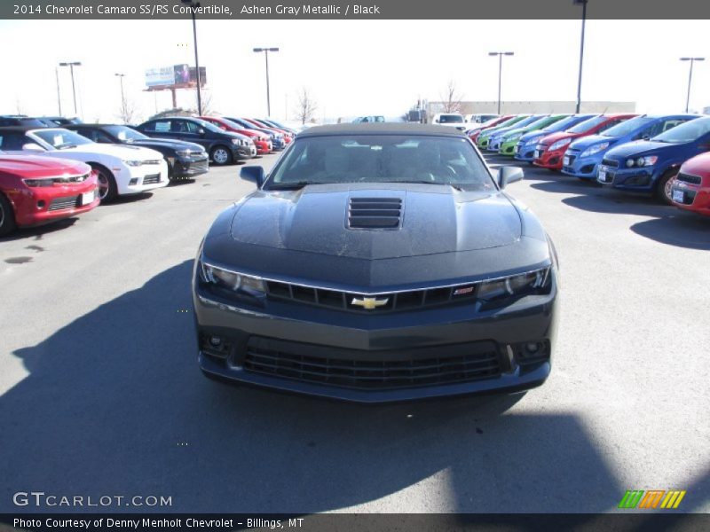 Ashen Gray Metallic / Black 2014 Chevrolet Camaro SS/RS Convertible