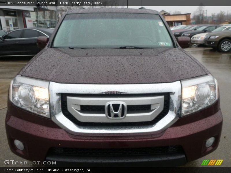 Dark Cherry Pearl / Black 2009 Honda Pilot Touring 4WD