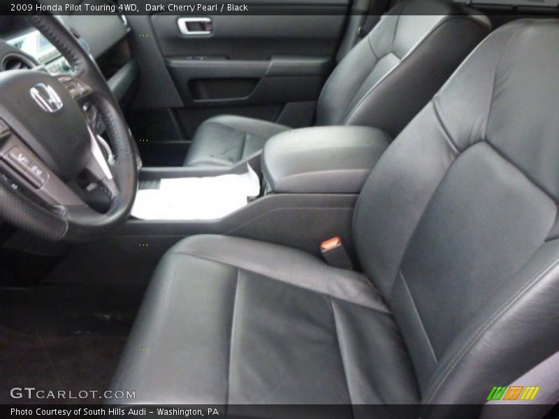 Dark Cherry Pearl / Black 2009 Honda Pilot Touring 4WD