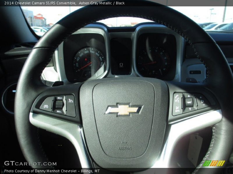Ashen Gray Metallic / Black 2014 Chevrolet Camaro SS/RS Convertible