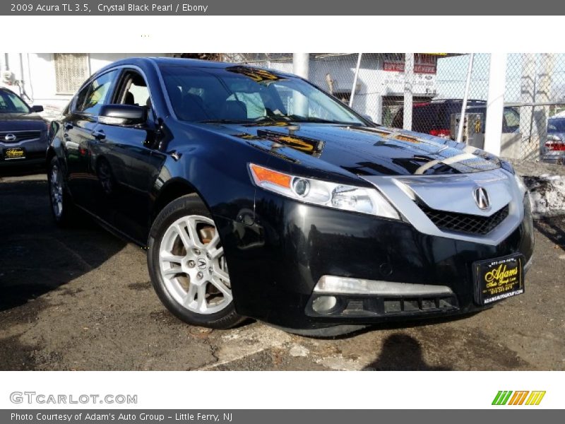 Crystal Black Pearl / Ebony 2009 Acura TL 3.5