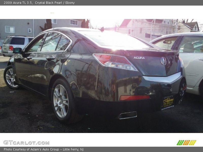 Crystal Black Pearl / Ebony 2009 Acura TL 3.5