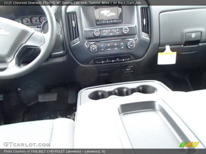 Summit White / Jet Black/Dark Ash 2015 Chevrolet Silverado 3500HD WT Double Cab 4x4