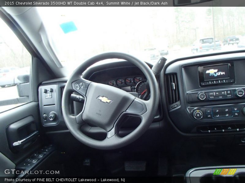 Summit White / Jet Black/Dark Ash 2015 Chevrolet Silverado 3500HD WT Double Cab 4x4