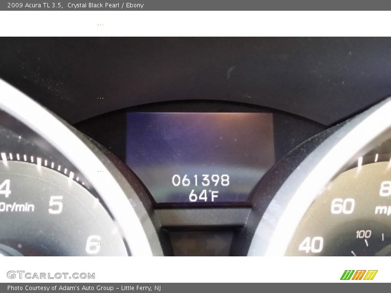 Crystal Black Pearl / Ebony 2009 Acura TL 3.5