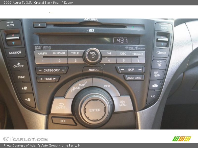 Crystal Black Pearl / Ebony 2009 Acura TL 3.5