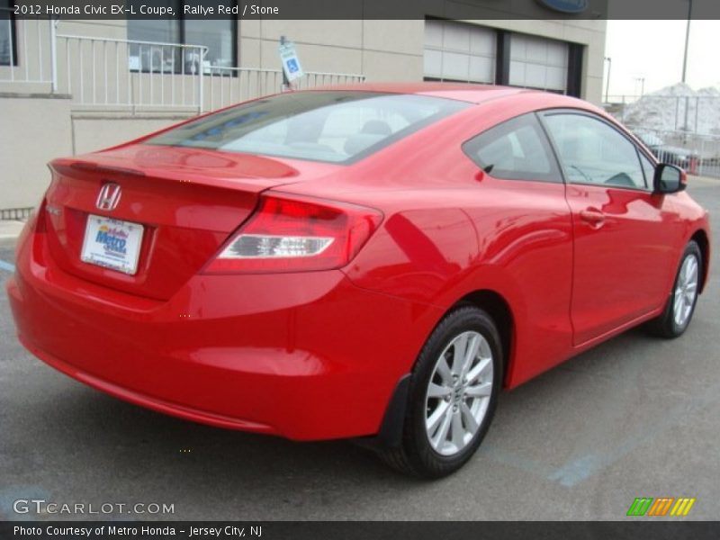 Rallye Red / Stone 2012 Honda Civic EX-L Coupe
