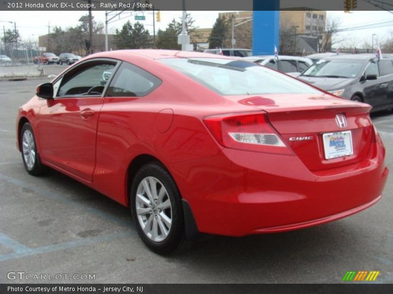 Rallye Red / Stone 2012 Honda Civic EX-L Coupe