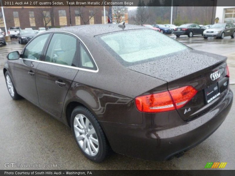 Teak Brown Metallic / Cardamom Beige 2011 Audi A4 2.0T quattro Sedan