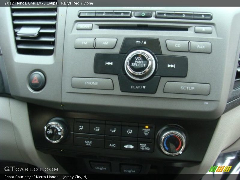 Rallye Red / Stone 2012 Honda Civic EX-L Coupe