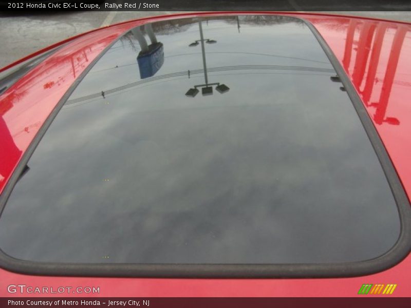 Rallye Red / Stone 2012 Honda Civic EX-L Coupe