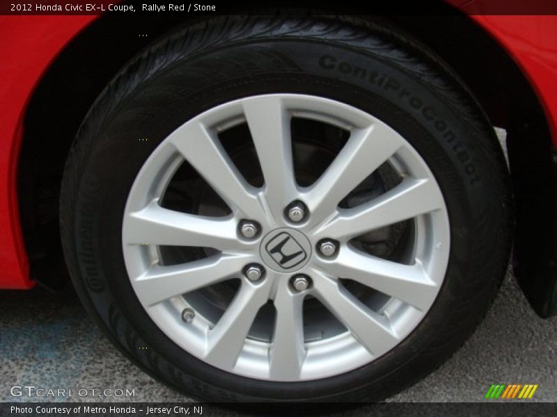 Rallye Red / Stone 2012 Honda Civic EX-L Coupe