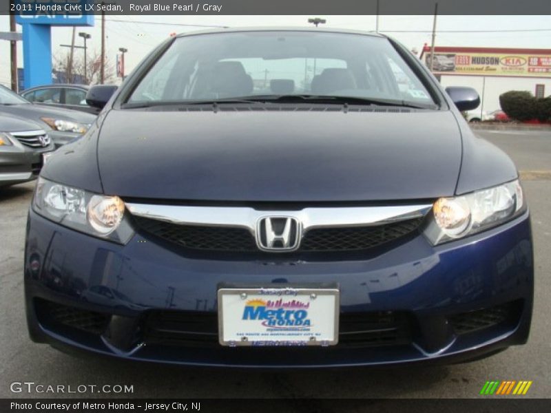Royal Blue Pearl / Gray 2011 Honda Civic LX Sedan