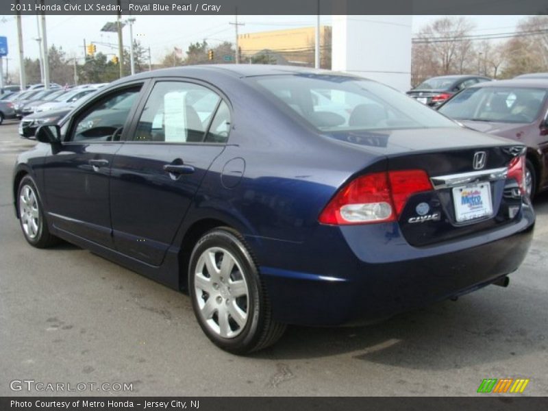 Royal Blue Pearl / Gray 2011 Honda Civic LX Sedan