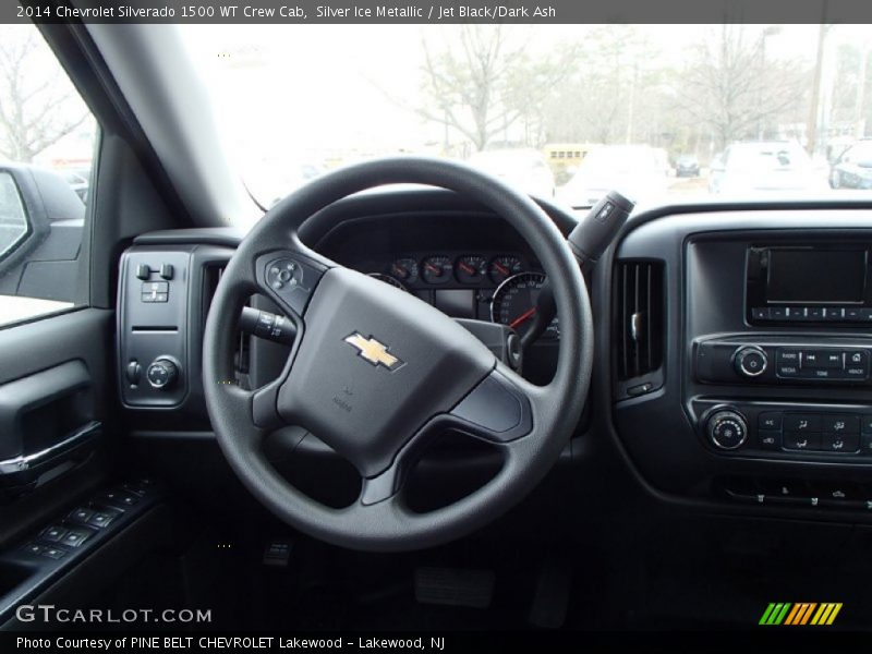 Silver Ice Metallic / Jet Black/Dark Ash 2014 Chevrolet Silverado 1500 WT Crew Cab