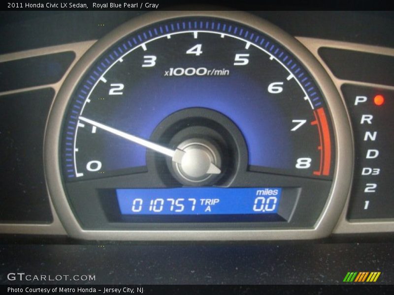 Royal Blue Pearl / Gray 2011 Honda Civic LX Sedan