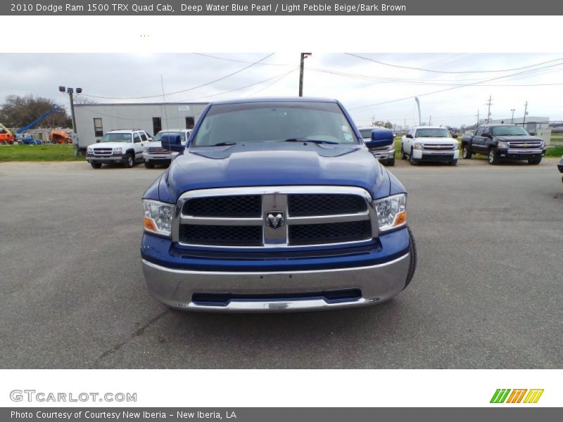 Deep Water Blue Pearl / Light Pebble Beige/Bark Brown 2010 Dodge Ram 1500 TRX Quad Cab