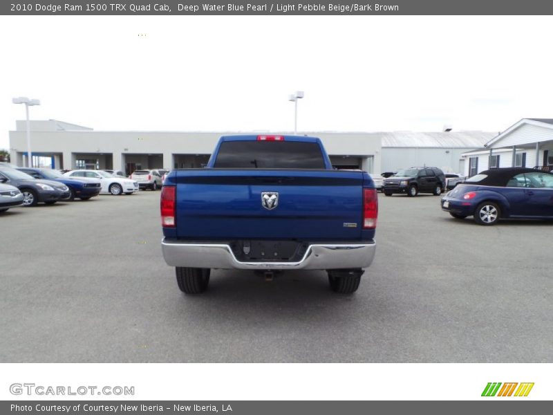 Deep Water Blue Pearl / Light Pebble Beige/Bark Brown 2010 Dodge Ram 1500 TRX Quad Cab