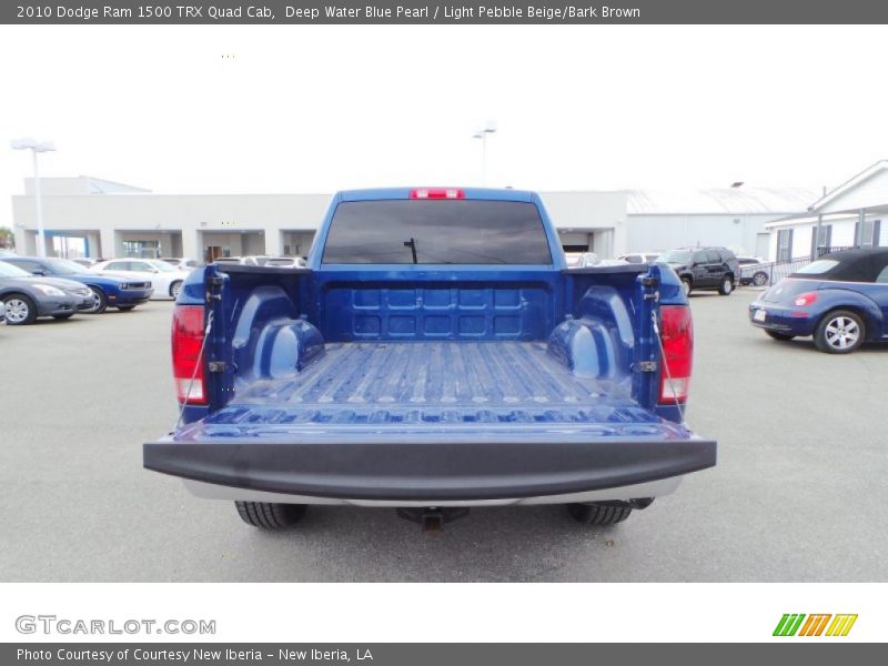 Deep Water Blue Pearl / Light Pebble Beige/Bark Brown 2010 Dodge Ram 1500 TRX Quad Cab