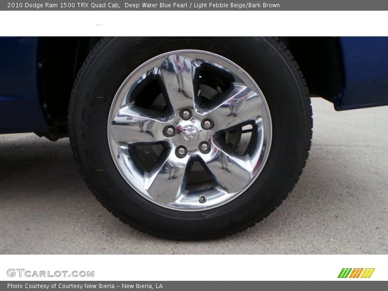 Deep Water Blue Pearl / Light Pebble Beige/Bark Brown 2010 Dodge Ram 1500 TRX Quad Cab