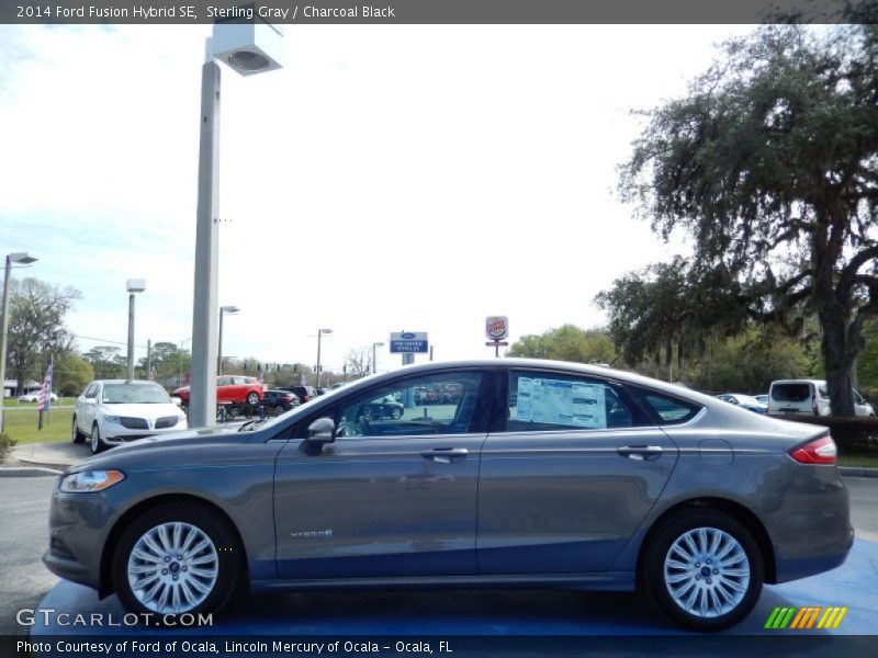 Sterling Gray / Charcoal Black 2014 Ford Fusion Hybrid SE