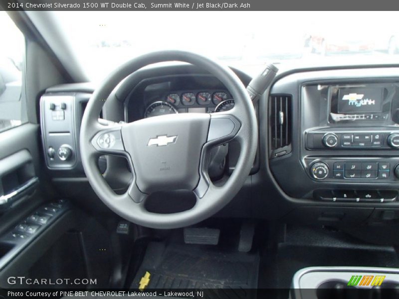 Summit White / Jet Black/Dark Ash 2014 Chevrolet Silverado 1500 WT Double Cab