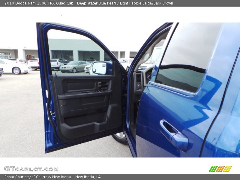 Deep Water Blue Pearl / Light Pebble Beige/Bark Brown 2010 Dodge Ram 1500 TRX Quad Cab