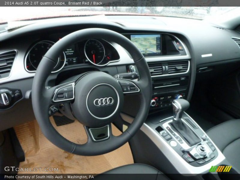 Brilliant Red / Black 2014 Audi A5 2.0T quattro Coupe