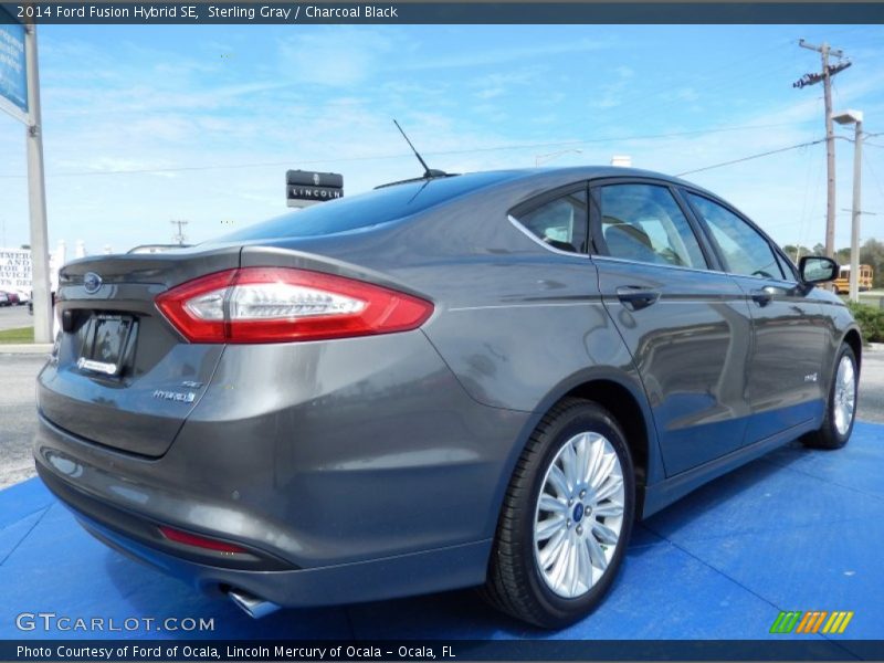 Sterling Gray / Charcoal Black 2014 Ford Fusion Hybrid SE