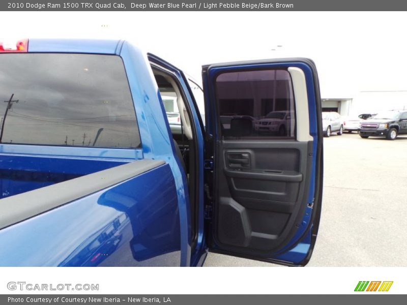 Deep Water Blue Pearl / Light Pebble Beige/Bark Brown 2010 Dodge Ram 1500 TRX Quad Cab