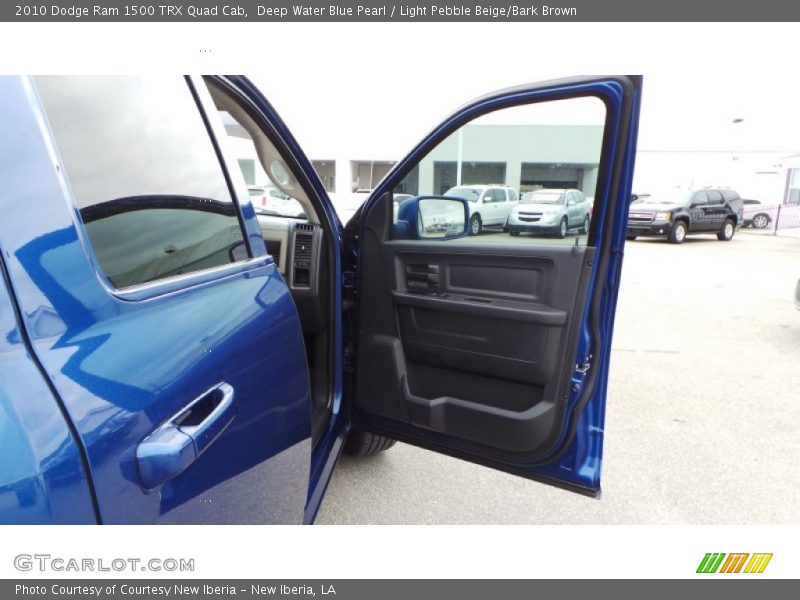 Deep Water Blue Pearl / Light Pebble Beige/Bark Brown 2010 Dodge Ram 1500 TRX Quad Cab