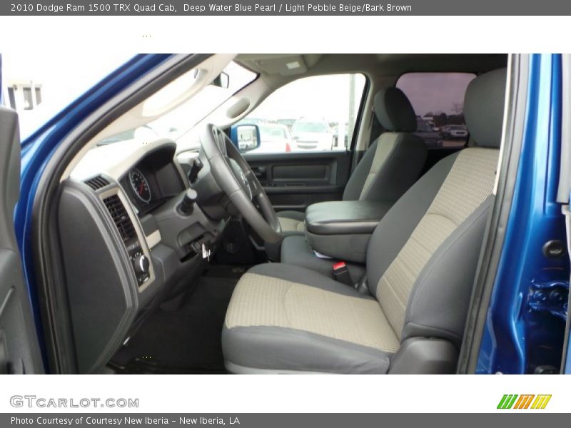 Deep Water Blue Pearl / Light Pebble Beige/Bark Brown 2010 Dodge Ram 1500 TRX Quad Cab