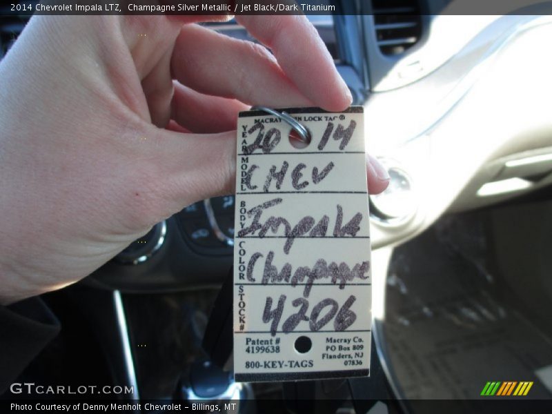 Champagne Silver Metallic / Jet Black/Dark Titanium 2014 Chevrolet Impala LTZ