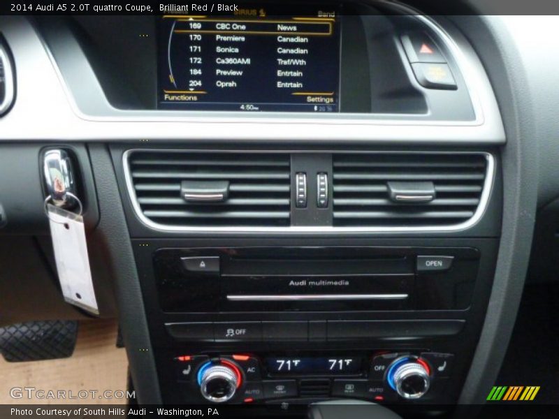 Brilliant Red / Black 2014 Audi A5 2.0T quattro Coupe