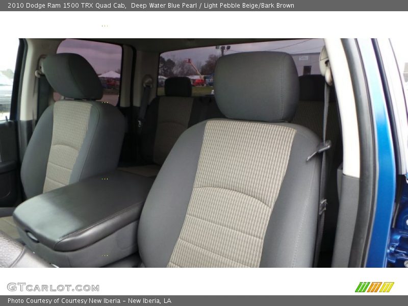 Deep Water Blue Pearl / Light Pebble Beige/Bark Brown 2010 Dodge Ram 1500 TRX Quad Cab