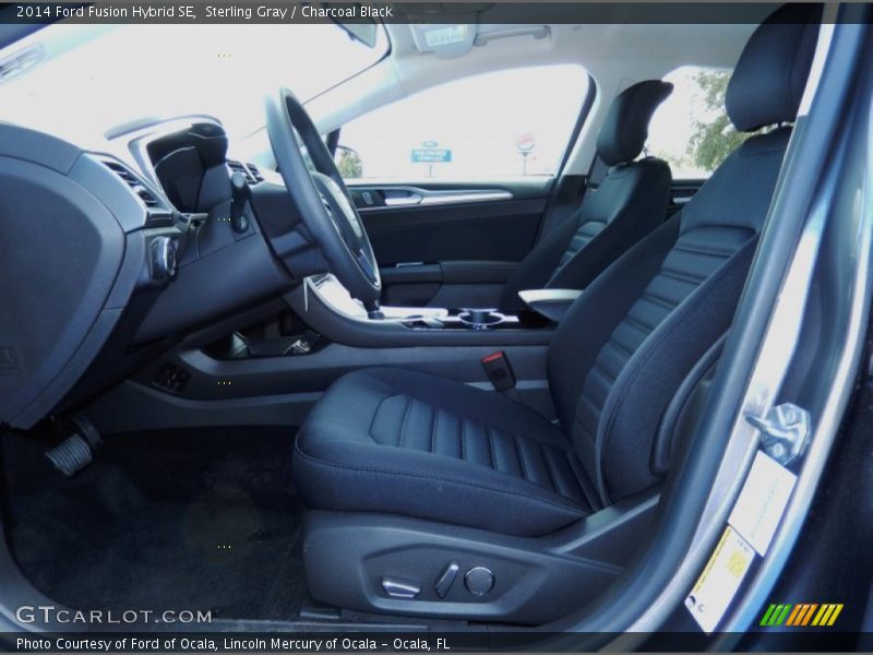 Sterling Gray / Charcoal Black 2014 Ford Fusion Hybrid SE
