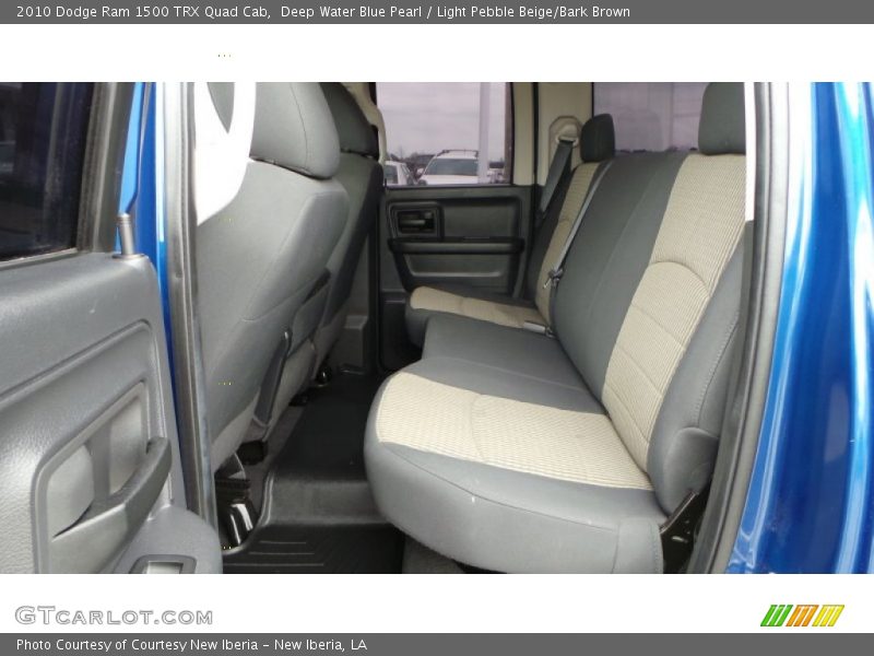 Deep Water Blue Pearl / Light Pebble Beige/Bark Brown 2010 Dodge Ram 1500 TRX Quad Cab