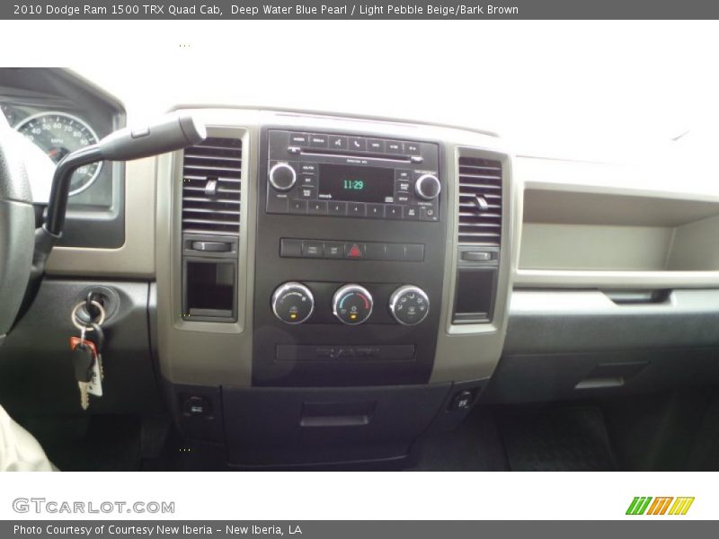 Deep Water Blue Pearl / Light Pebble Beige/Bark Brown 2010 Dodge Ram 1500 TRX Quad Cab
