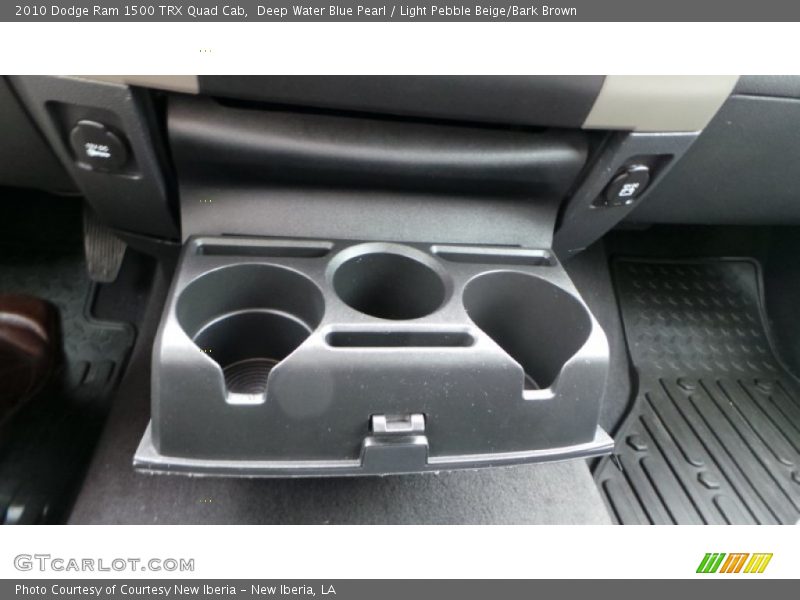 Deep Water Blue Pearl / Light Pebble Beige/Bark Brown 2010 Dodge Ram 1500 TRX Quad Cab