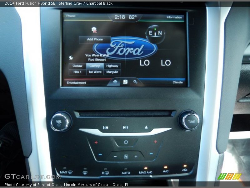 Sterling Gray / Charcoal Black 2014 Ford Fusion Hybrid SE