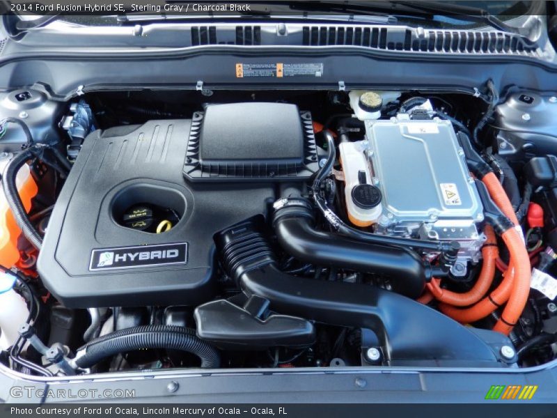 Sterling Gray / Charcoal Black 2014 Ford Fusion Hybrid SE