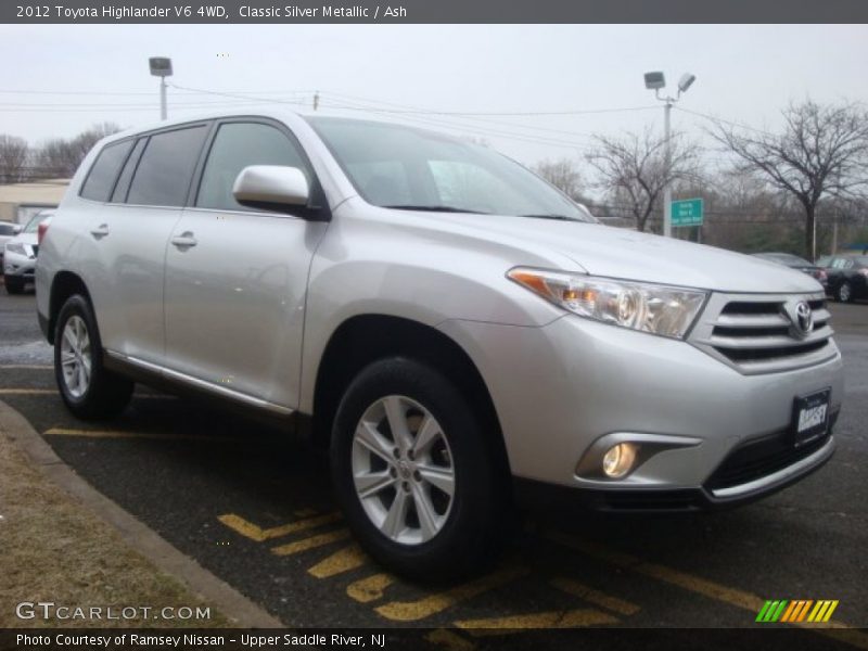 Classic Silver Metallic / Ash 2012 Toyota Highlander V6 4WD