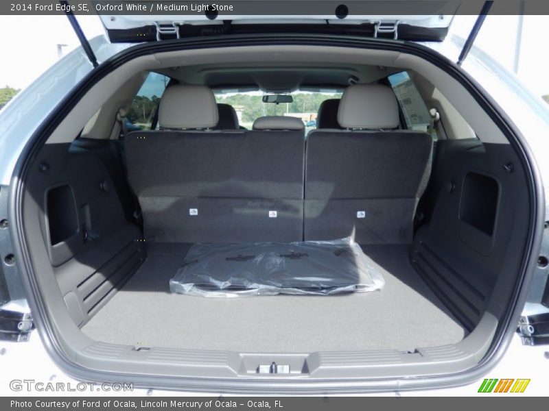 Oxford White / Medium Light Stone 2014 Ford Edge SE