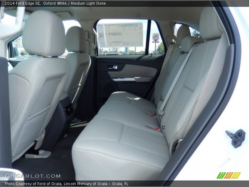 Oxford White / Medium Light Stone 2014 Ford Edge SE