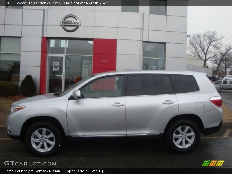 Classic Silver Metallic / Ash 2012 Toyota Highlander V6 4WD