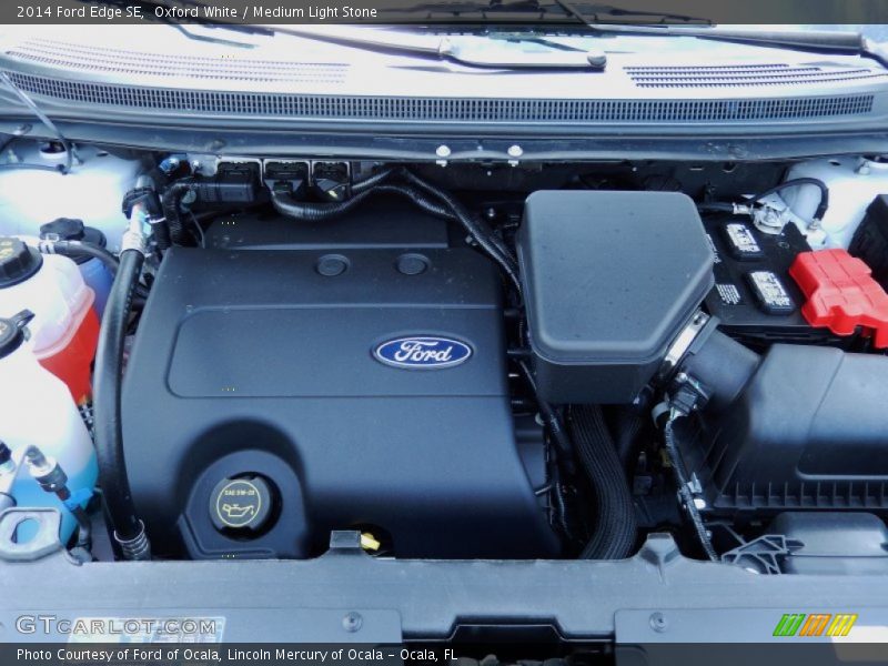 Oxford White / Medium Light Stone 2014 Ford Edge SE