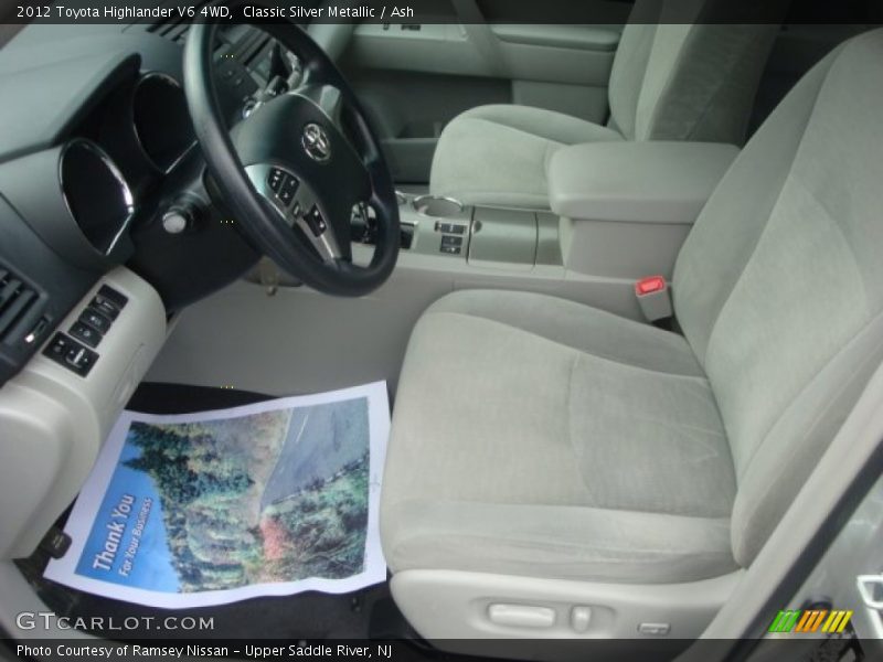 Classic Silver Metallic / Ash 2012 Toyota Highlander V6 4WD