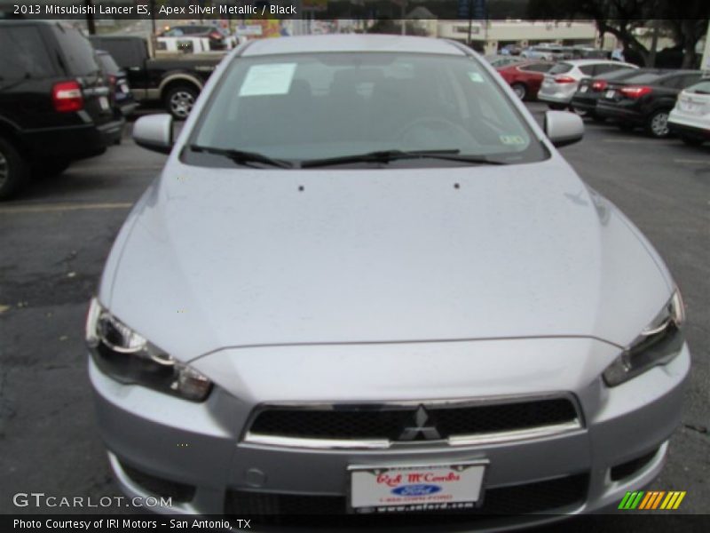 Apex Silver Metallic / Black 2013 Mitsubishi Lancer ES