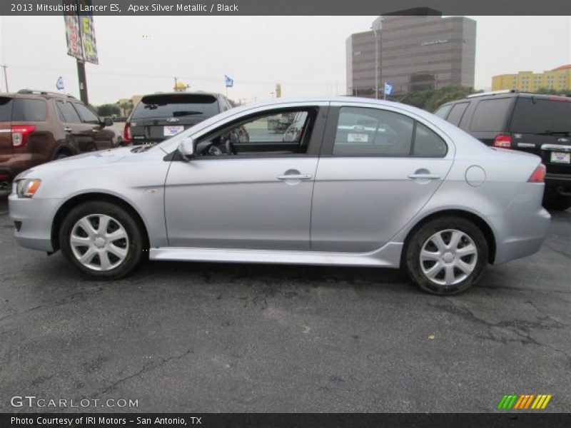 Apex Silver Metallic / Black 2013 Mitsubishi Lancer ES